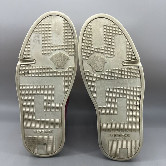 Versace Spring 2015 Sneakers Men’s 10 US, 43 EU‎ Yellow Pink Leather Zip Strap main image 7